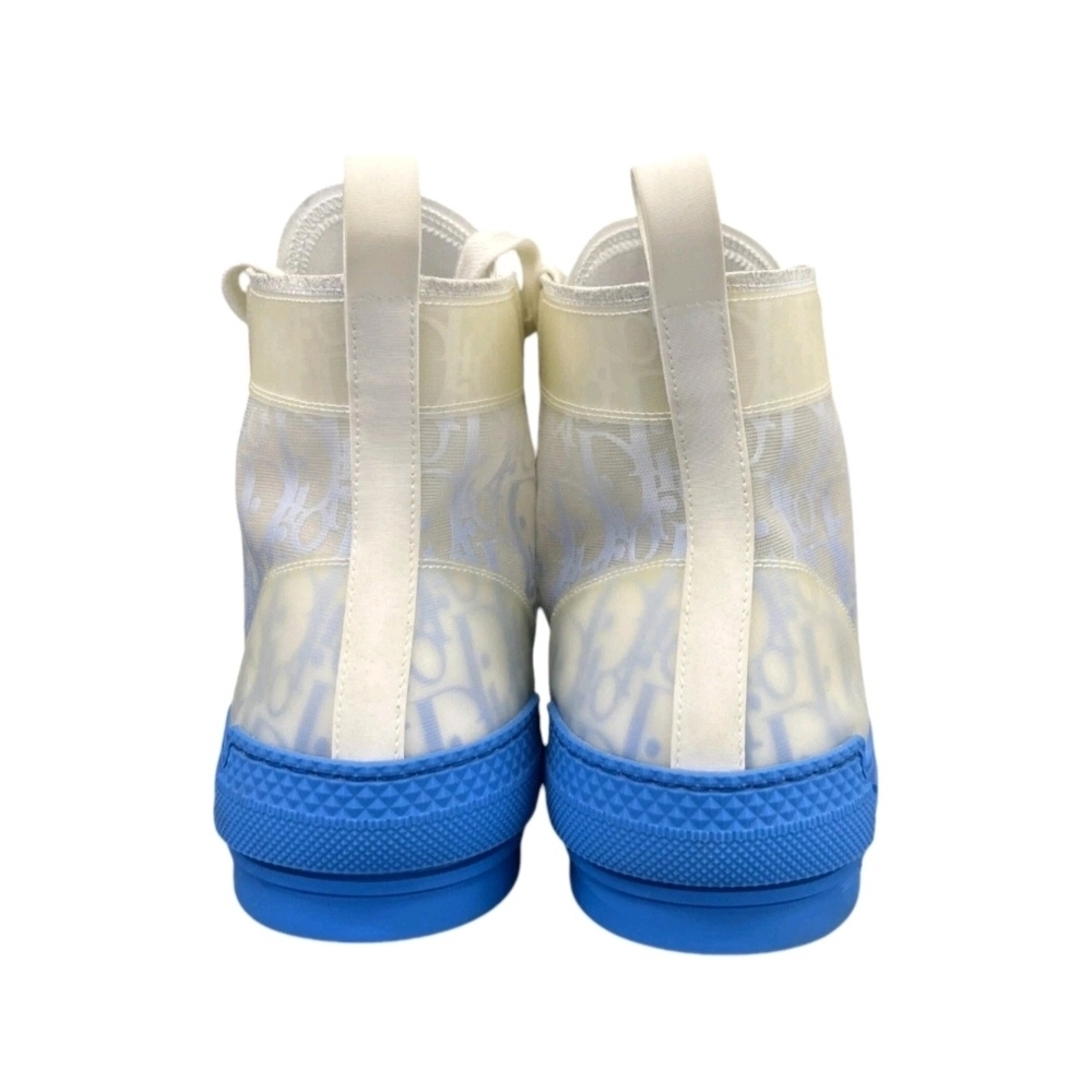 Dior B23 (Unisex) HighTop Canvas Sneakers Blue EU 40 US Men's Size 7 Wmns Sz 8.5 - Picture 6 of 10